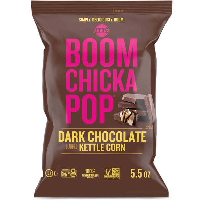 Angie's BOOMCHICKAPOP Dark Chocolate Drizzled Sea Salt Kettle Corn Popcorn, 5.5 oz