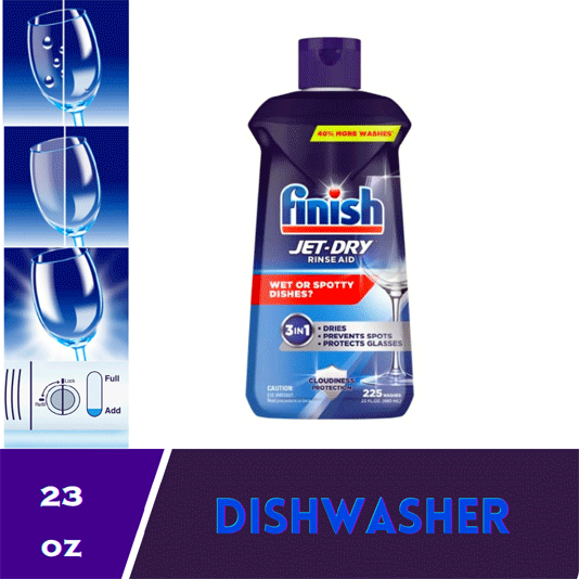 Finish Jet-Dry Ultra Rinse Aid Dishwasher Rinse & Drying Agent (32