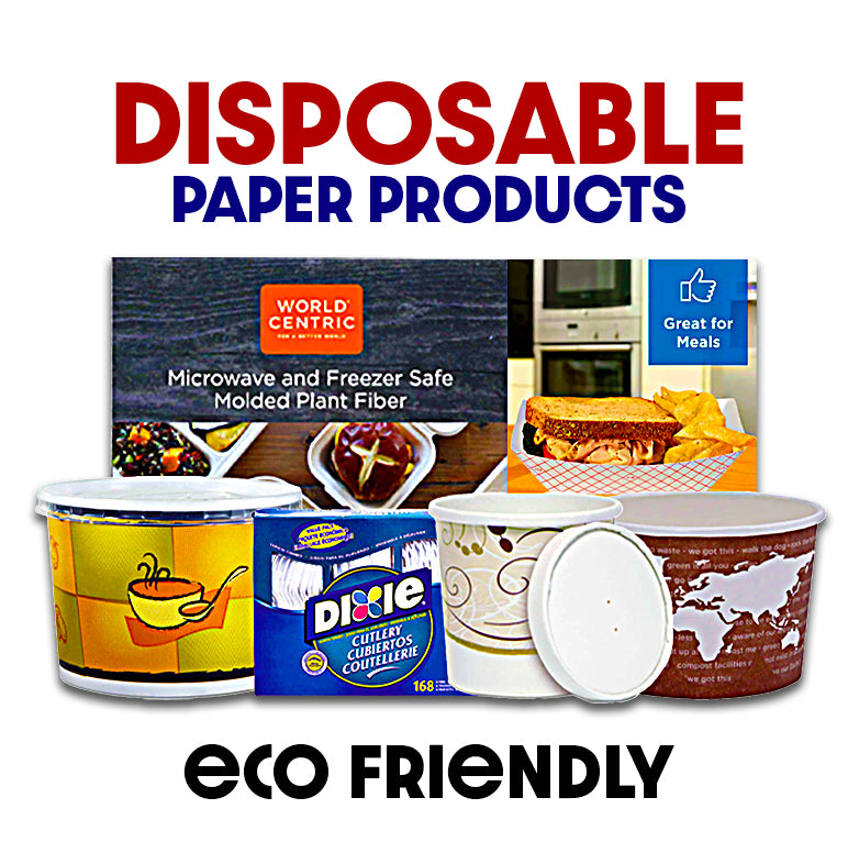 Where to buy Food trays, dixie paper plates and paper products