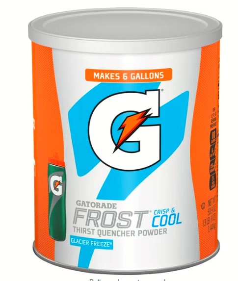 Gatorade Frost Glacier Freeze Thirst Quencher Sports Drink Mix Powder – 51 oz Canister