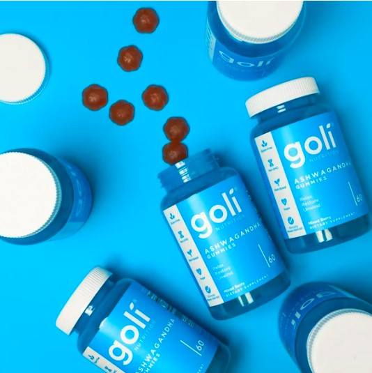 Goli Nutrition Ashwagandha Gummies, Mixed Berry Flavor, 60 Count