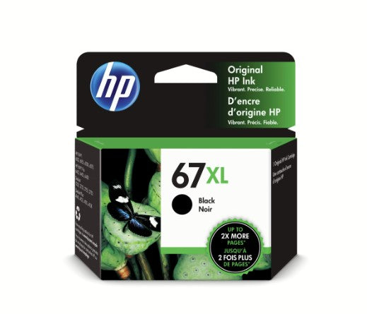 HP 67XL Black Original Ink Cartridge (3YM57AN) - High-Quality Printing Solution