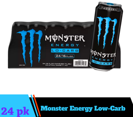Monster Energy Low Carb Monster Low Carb Energy Drink 16 Ounce (Pack of 24)