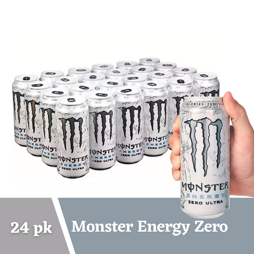 Monster Energy Zero Ultra - 16 fl. oz., 24 Pack: Unleash Refreshing, Zero-Calorie Energy
