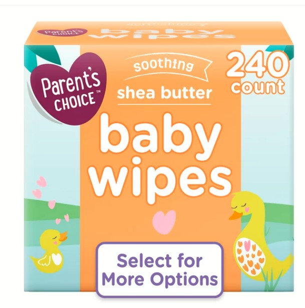 Parent's Choice Shea Butter Baby Wipes, 240 Count (Select for More Options)