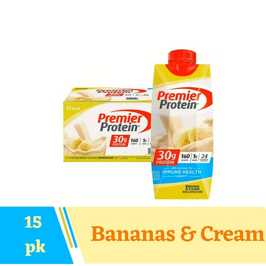 Premier Protein 30g. High Protein Shake, Bananas & Cream 11 fl. oz