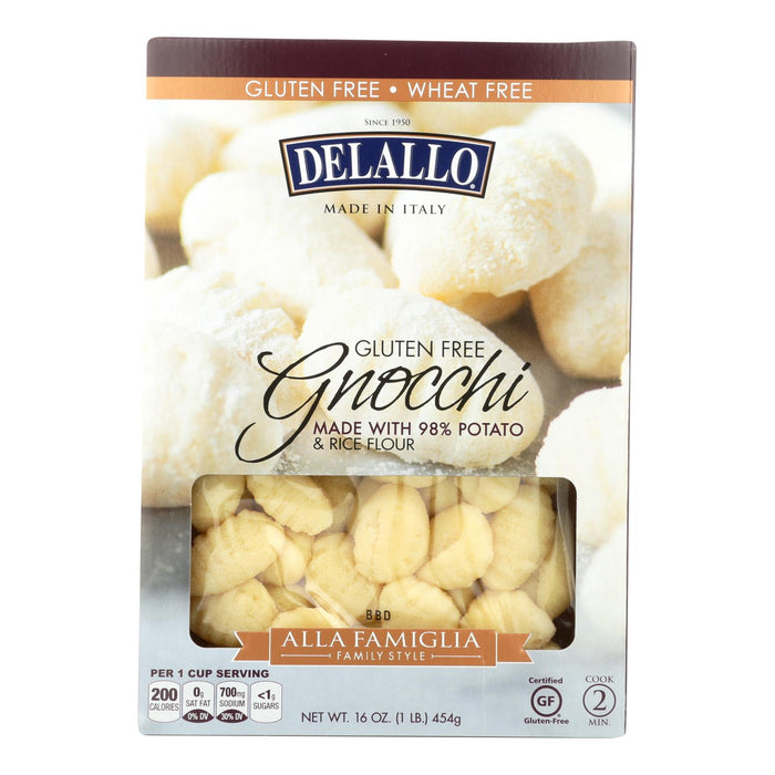 Delallo Gluten Free Gnocchi - Case Of 6 - 16 Oz.