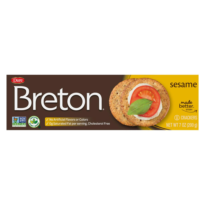 Breton/dare - Crackers Sesame - Case Of 12-7 Oz.