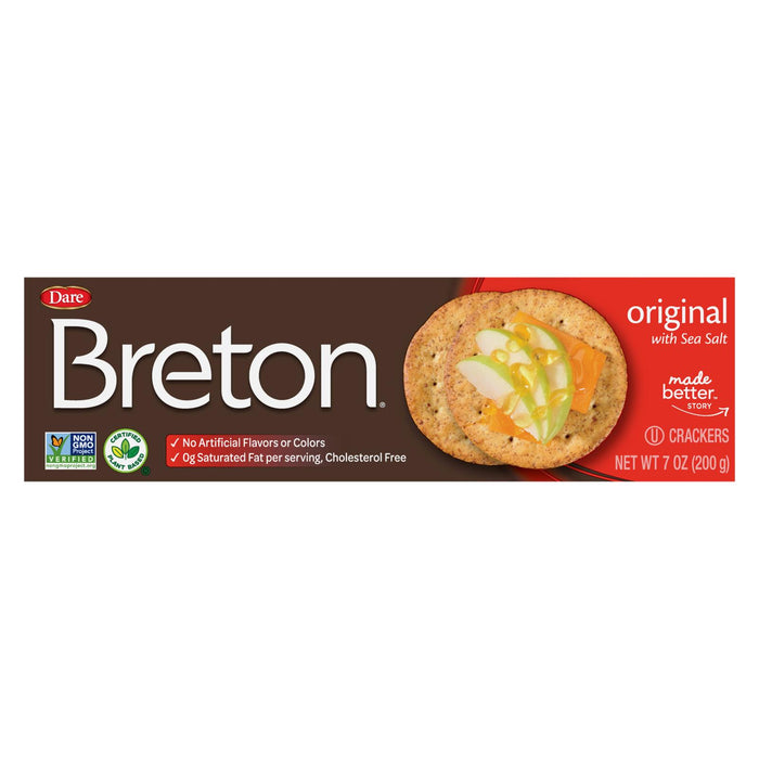 Breton/dare - Crackers Original - Case Of 12-7 Oz.