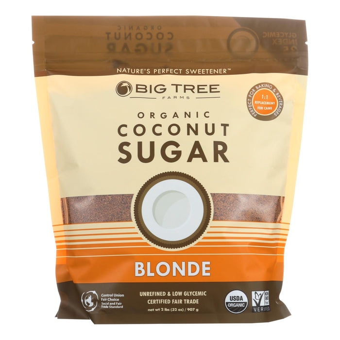 Big Tree Farms Organic Coconut Sugar - Blonde - Case Of 6 -32 Oz.
