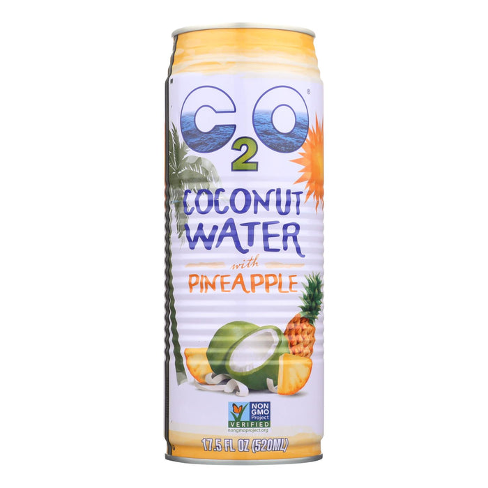 C2o Coconut Water With Pineapple Juice And Coconut Pulp  - Case Of 12 - 17.5 Fz.