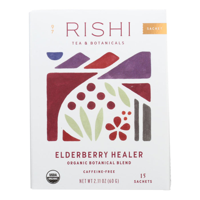 Rishi - Tea Elderberry Healer - Case Of 6-15 Bag .