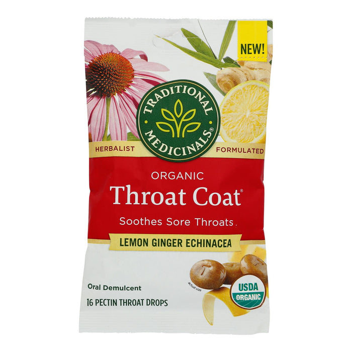 Traditional Medicinals - Lozng Lemon Ginger Echn - Case Of 12-16 Ct.