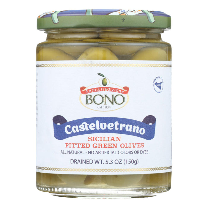 Bono - Olives Pitted Green - Case Of 6-5.3  Oz