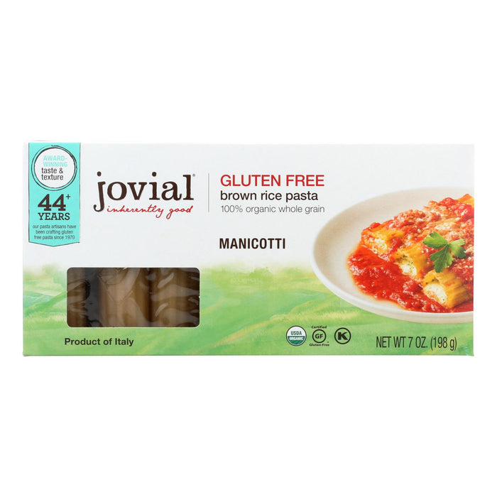 Jovial - Gluten Free Pasta - Manicotti - Case Of 12 - 7 Oz.