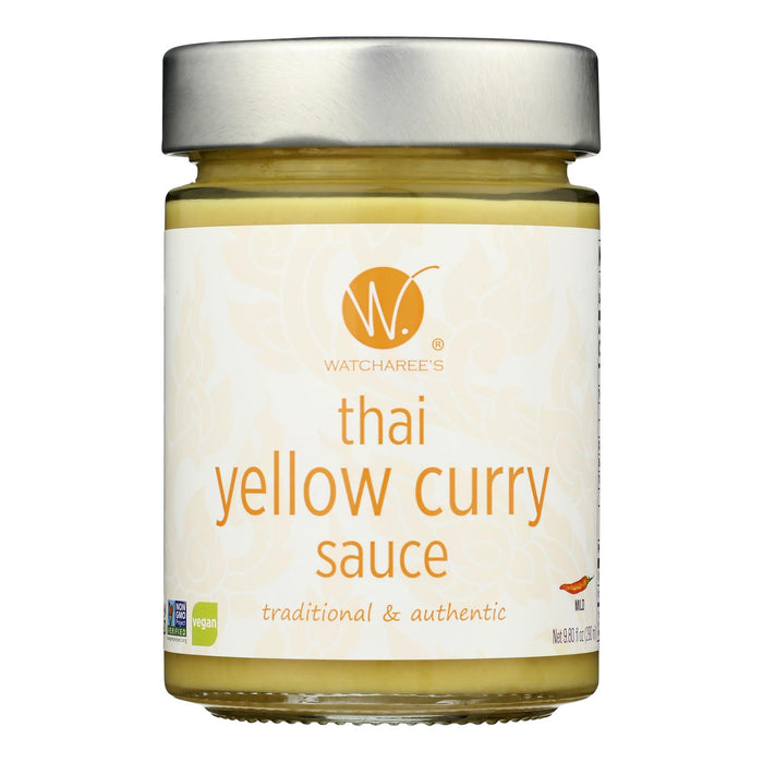 Watcharee's - Sauce Thai Yellow Curry - Case Of 6-9.8 Fz