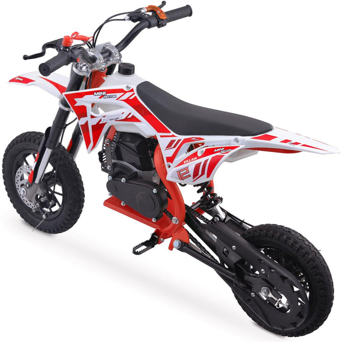 Mototec Villain 52cc 2-stroke Kids Gas Dirt Bike Red.