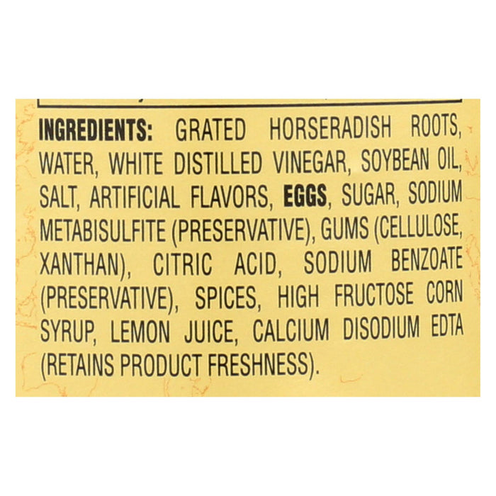 Reese Horseradish -Prepared - Case Of 12 - 6.5 Oz