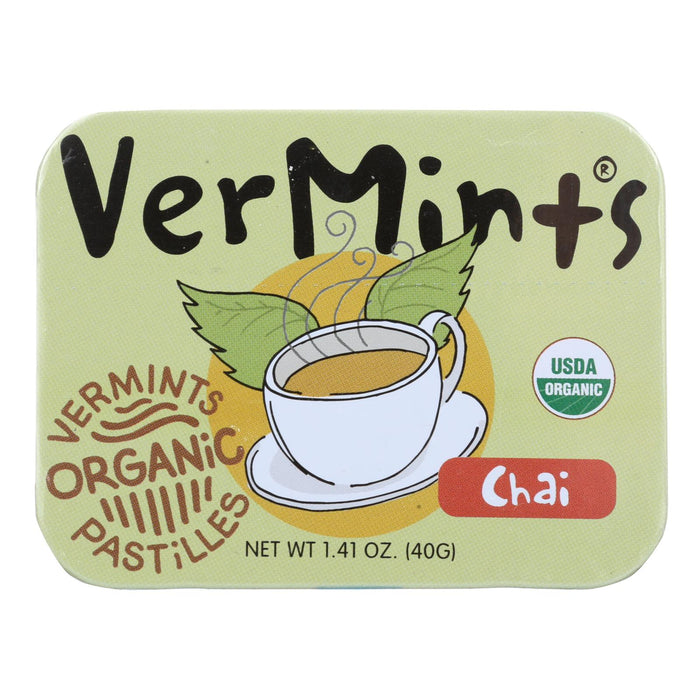 Vermints Pastilles -All Natural - Chai - 1.41 Oz - Case Of 6