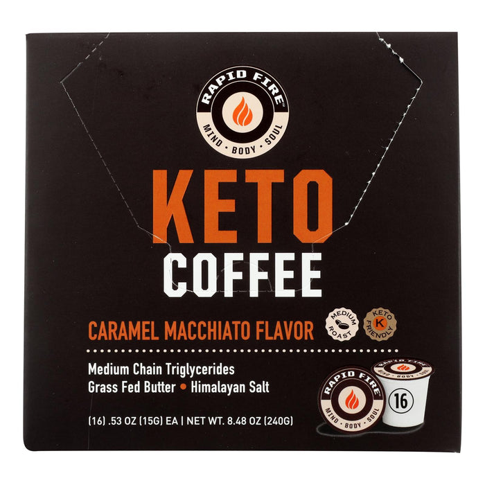 Rapid Fire - Coffee Keto Pod Caramel Macc - 1 Each-16 Ct