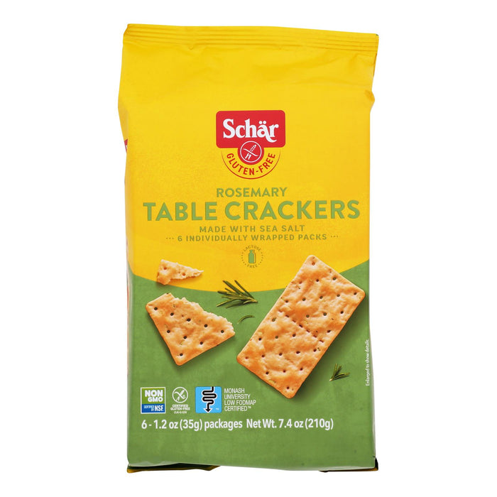 Schar - Crackers Rosemary Table - Case Of 5-7.4 Oz
