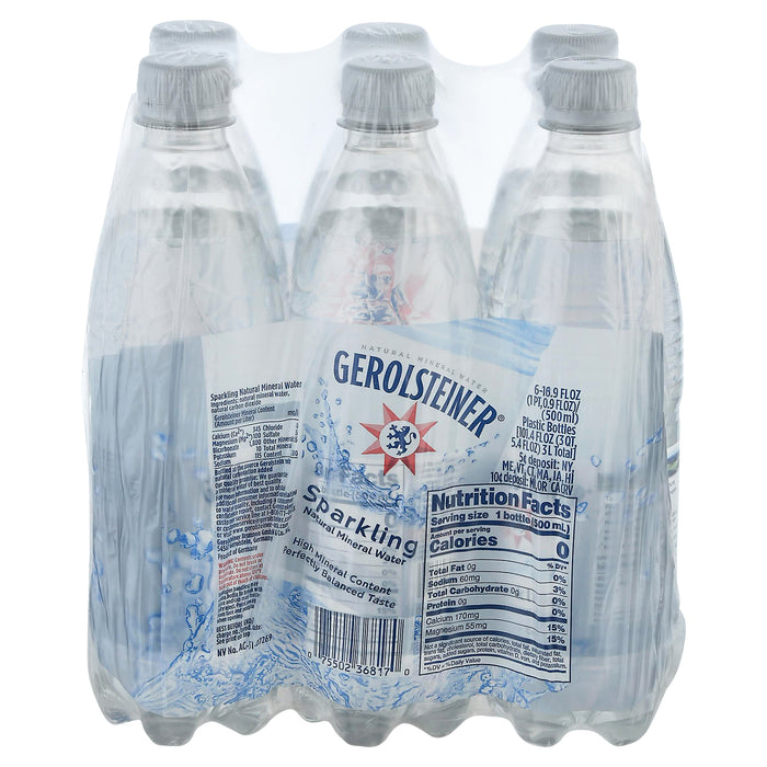Gerolsteiner Mineral Water - Sparkling -Case Of 4 - 16.9 Fl Oz.