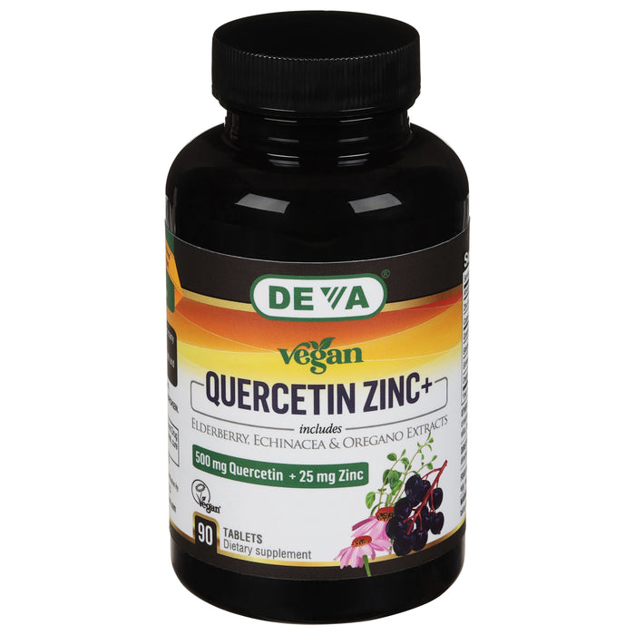 Deva Vegan Vitamins - Quercetin 500mg Zinc&eldr - 1 Each-90 Tab.