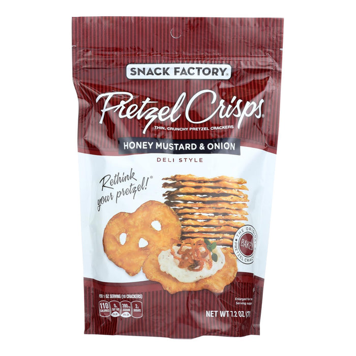 Pretzel Crisp Thin, Crunch Pretzel Crackers - Case Of 12 - 7.2 Oz