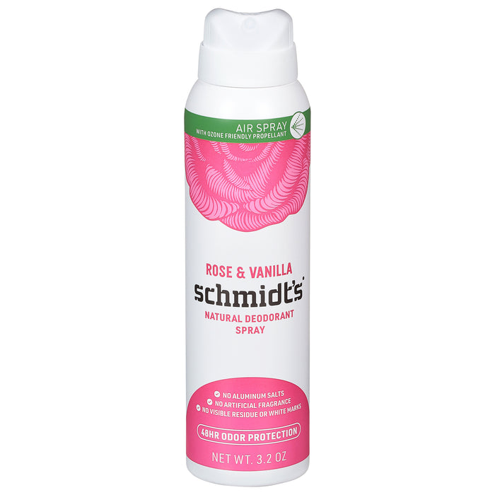 Schmidts - Deodorant Rose Vanilla Dry Spry - 1 Each-3.2 Oz
