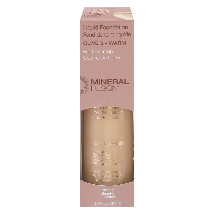 Mineral Fusion - Mkup Liquid Foundtn Olive 3 - 1 Each- 1 Fz