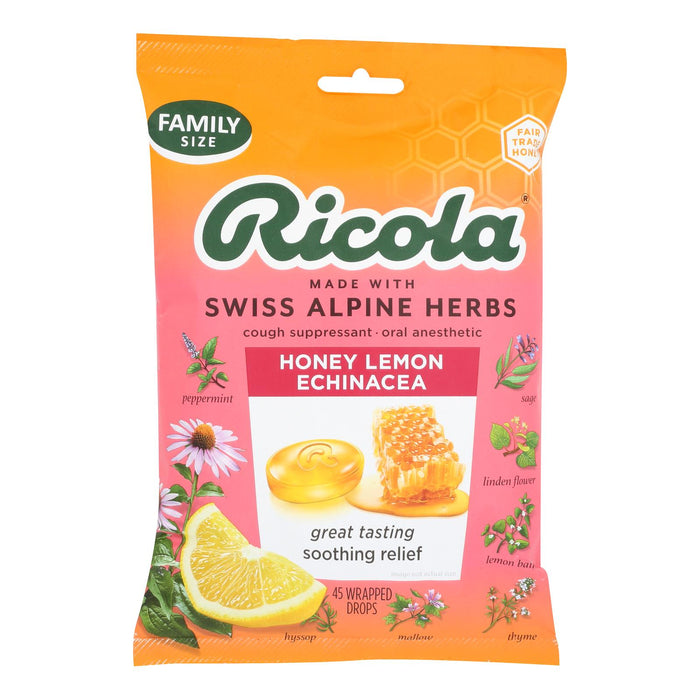 Ricola - Cough Drop Ech Honey Lemon - Case Of 6-45 Ct