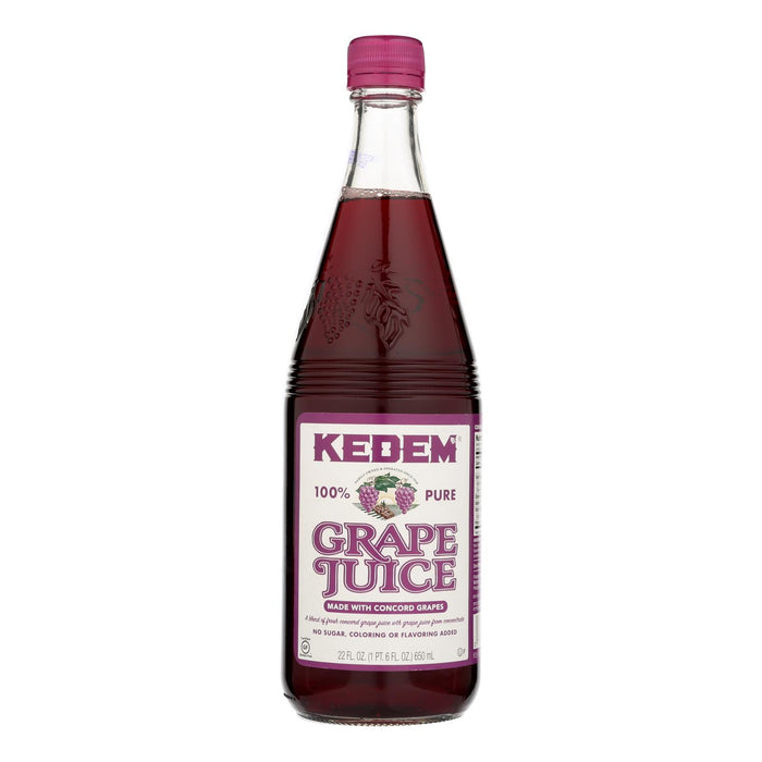 Kedem Grape Juice -Concord - Case Of 12 - 22 Fl Oz.