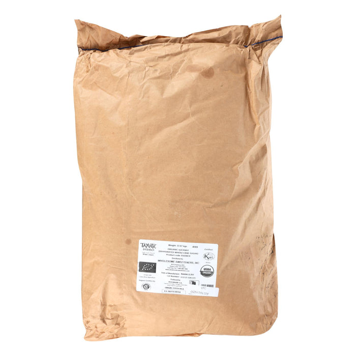 Wholesome Sweeteners Dehydrated Cane Juice -Organic - Sucanat - Case Of 50 Lbs