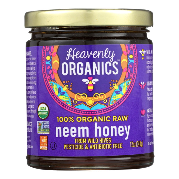 Heavenly Organics Organic Honey - Wild Forest - Case Of 6 - 12 Oz