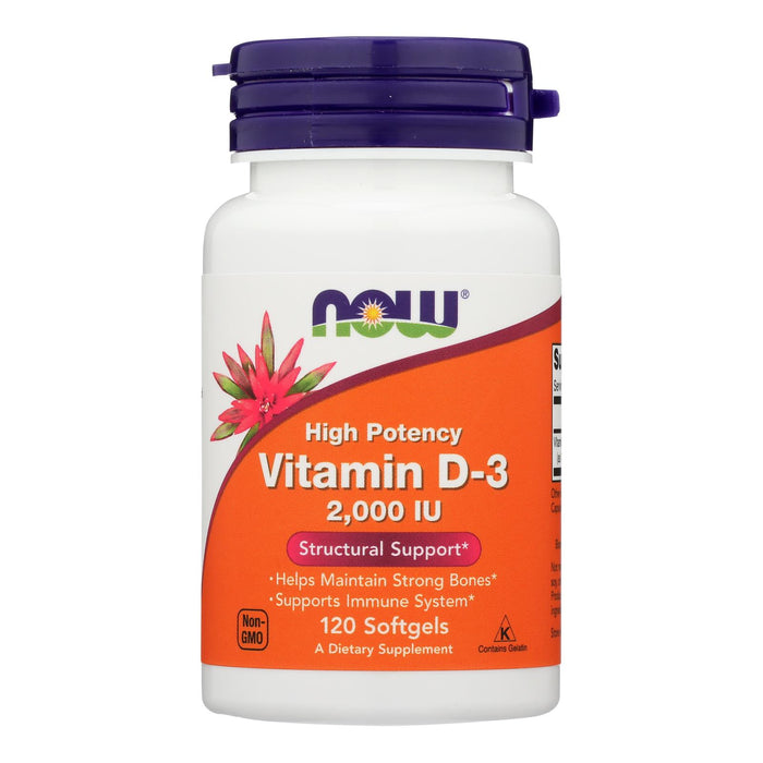 Now Foods - Vitamin D-3 2000iu - 1 Each-120 Sgel