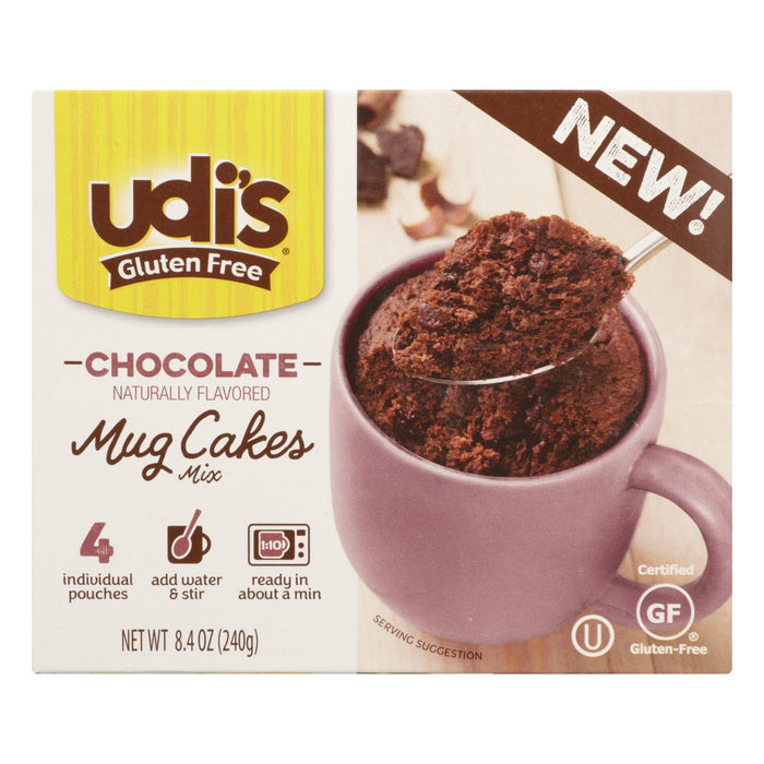 Udi's - Mix Mug Cake Chocolate - Case Of 6 - 8.4 Oz