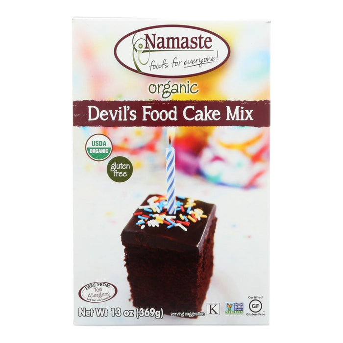 Namaste Foods Devil's Food Cake Mix - Case Of 6 - 13 Oz