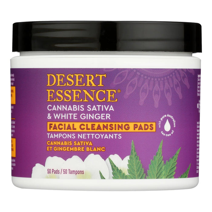 Desert Essence - Clnsng Pad Cbd Wht Ginger - 1 Each-50 Ct