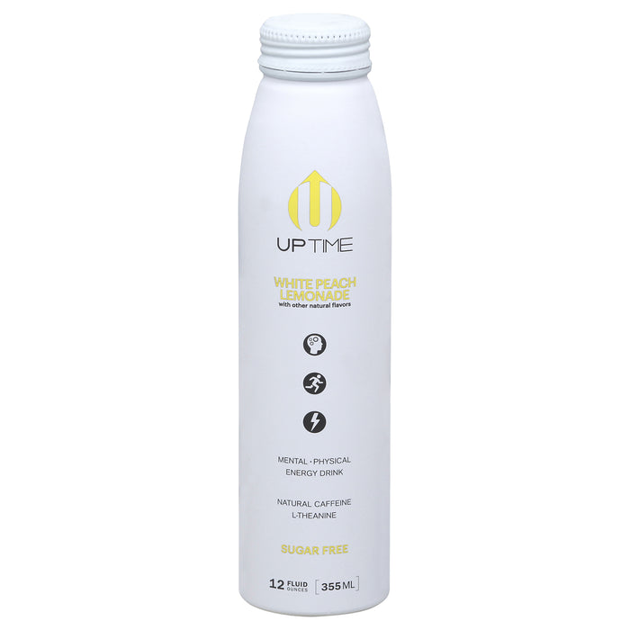 Uptime Energy - Energy Drink Wht Peach Lemon Sugar Free - Case Of 12-12  Fz