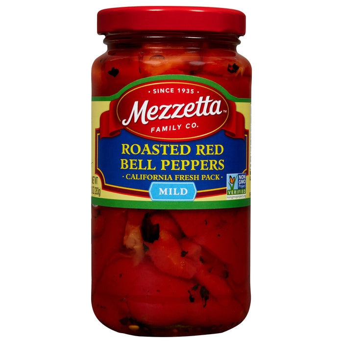 Mezzetta Peppers - Roasted Red Bell - Case Of 12 -10 Oz