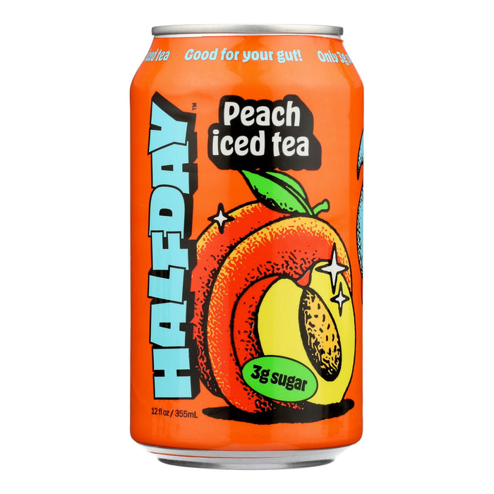Halfday - Tonic Peach Green Tea - Case Of 12-12  Fz