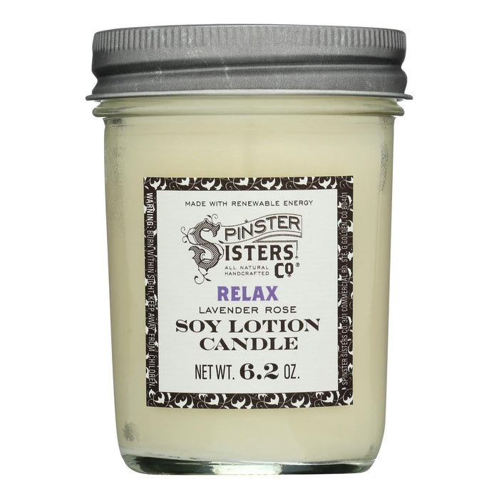 Spinster Sisters Co. - Body Ltn Candle Relax - Case Of 4-6.2 Oz