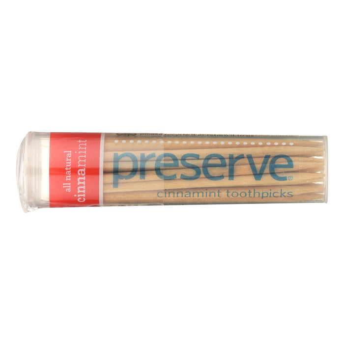 Preserve Flavored Toothpicks Cinnamint - 35 Pieces.