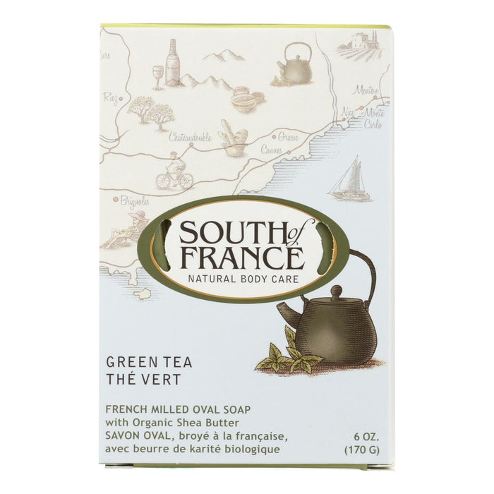 South Of France Bar Soap - Green Tea - 6 Oz - 1 Each
