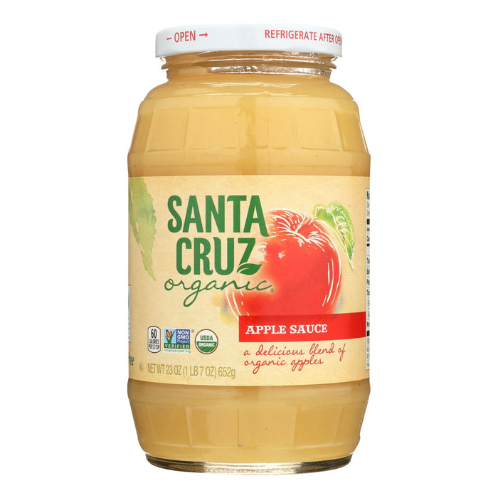 Santa Cruz Organic Apple Sauce - Case Of 12 - 23 Oz