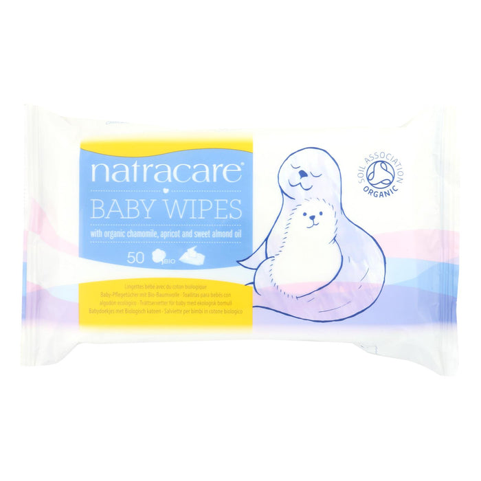Natracare Organic Cotton Baby Wipes -50 Pack