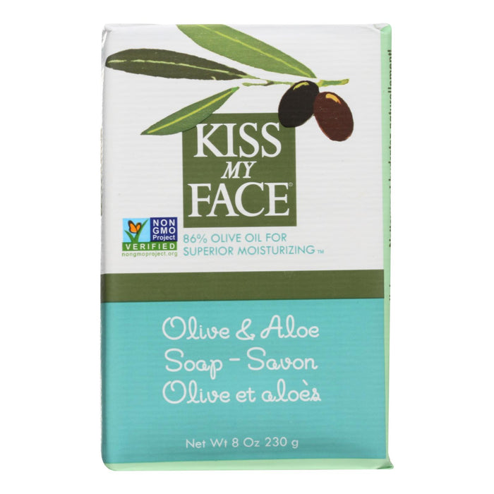 Kiss My Face Bar Soap Olive And Aloe -8 Oz