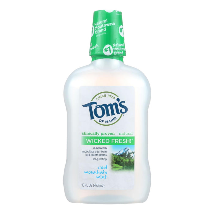 Tom's Of Maine Cool Mountain Mint Mouthwash - 16 Oz.