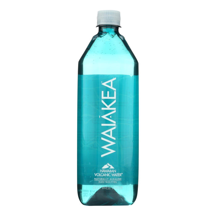Waiakea Naturally Alkaline Hawaiian Volcanic Bottled Water  - Case Of 12 - 33.8 Fz
