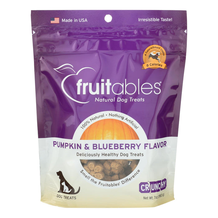 Fruitables Skinny Minis Dog Treats - Crunchy Pumpkin & Berry Flavor - Pack Of 8 - 7 Oz